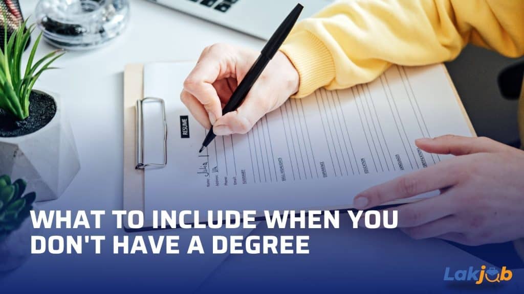 how to list education on a resume with no degree