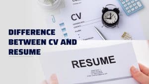 difference between CV and resume
