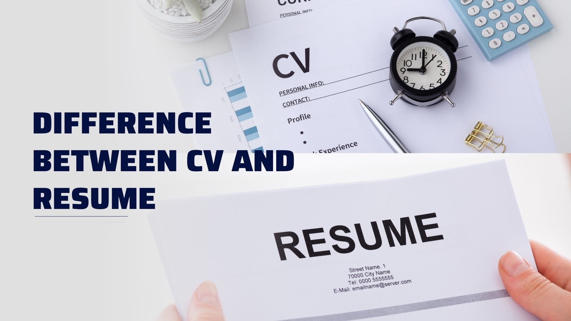 difference between CV and resume