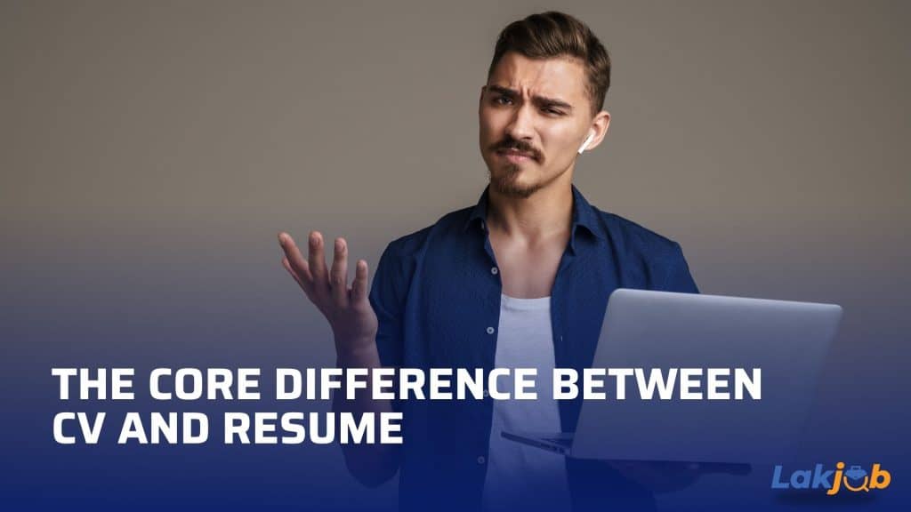 difference between CV and resume